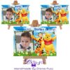 Marturii botez magneti dreptunghi Winnie the Pooh