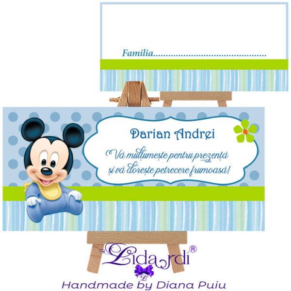 Plic bani botez Mickey Mouse